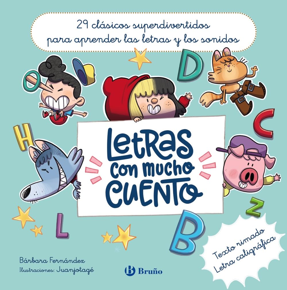 Letras con mucho cuento: 29 clásicos superdivertidos para aprender las letras y los sonidos (Castellano - A PARTIR DE 3 AÑOS - CUENTOS - Cuentos cortos)