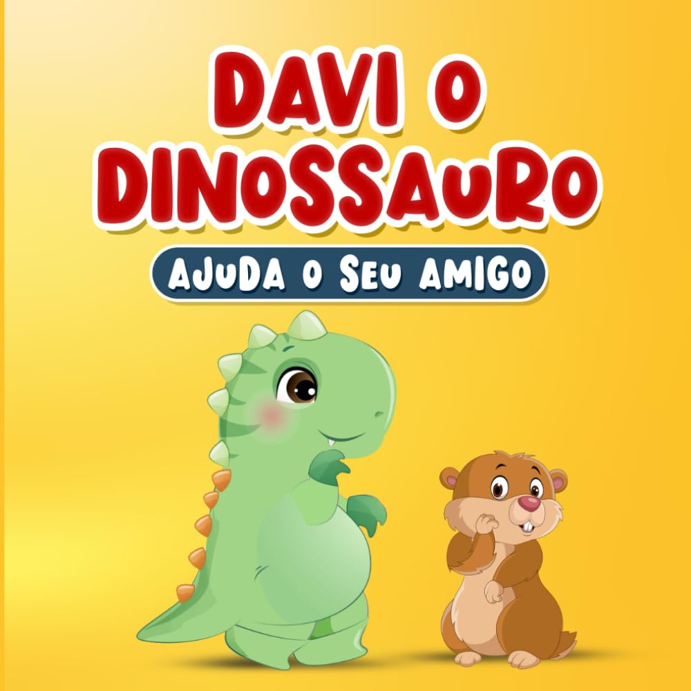 Libro: Livros em Portugues do Brasil: Davi o Dinossauro Ajuda o Seu Amigo: História Infantil sobre Gentileza e Empatia de 2 a 7 Anos | Contém Páginas para Colorir para Crianças