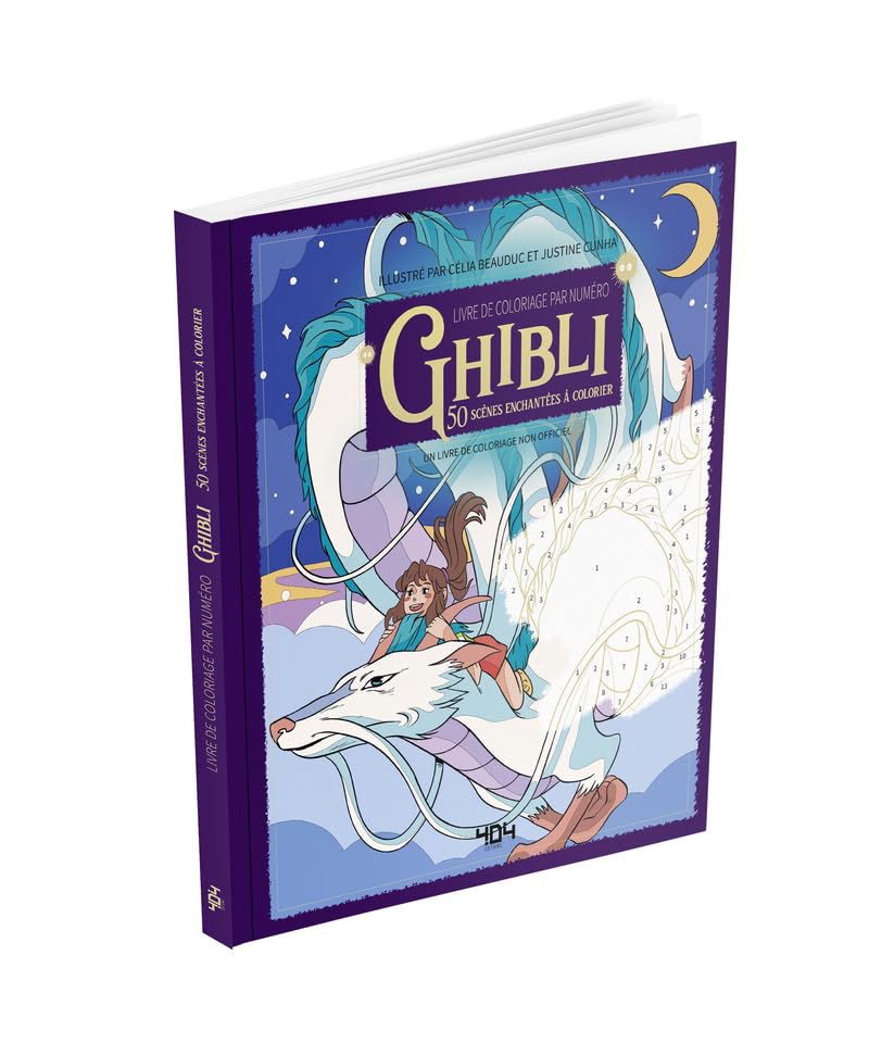 Libro: Livre de coloriage par numéro Ghibli: Un livre de coloriage non officiel