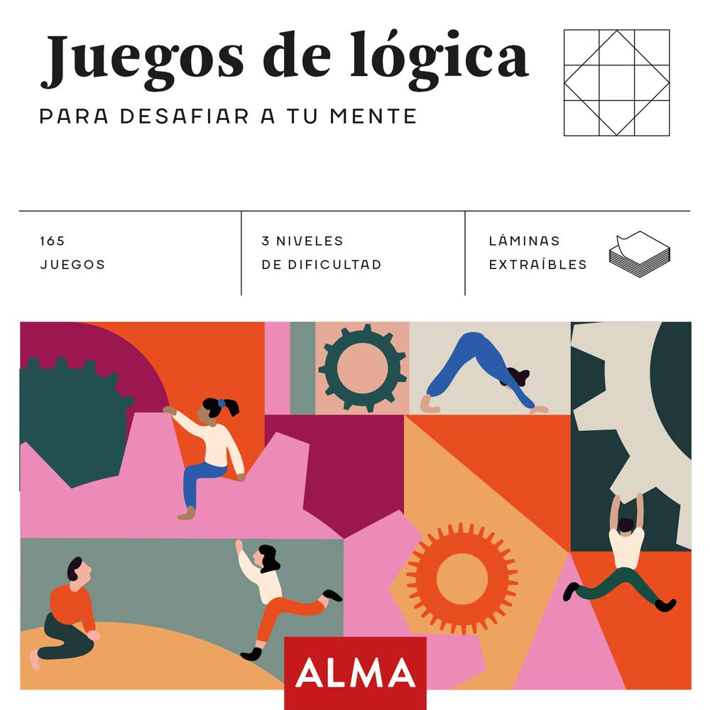 Libro: Juegos de lógica para desafiar tu mente: 165 juegos, 3 niveles de dificultad