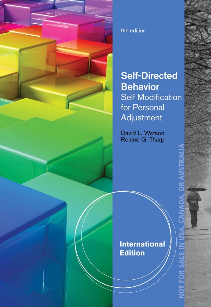 Libro: Self-Directed Behavior: Self-Modification for Personal Adjustment, International Edition