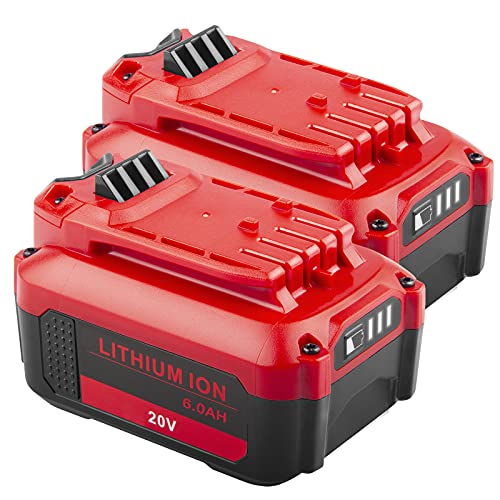 Batería-de-litio-de-repuesto-de-20-V-y-6000-mAh-para-Craftsman-V20-(CMCB202,-CMCB202-2,-CMCB204,-CMCB204-2,-CMCS500B,-CMCD700C1)-(paquete-de-2)