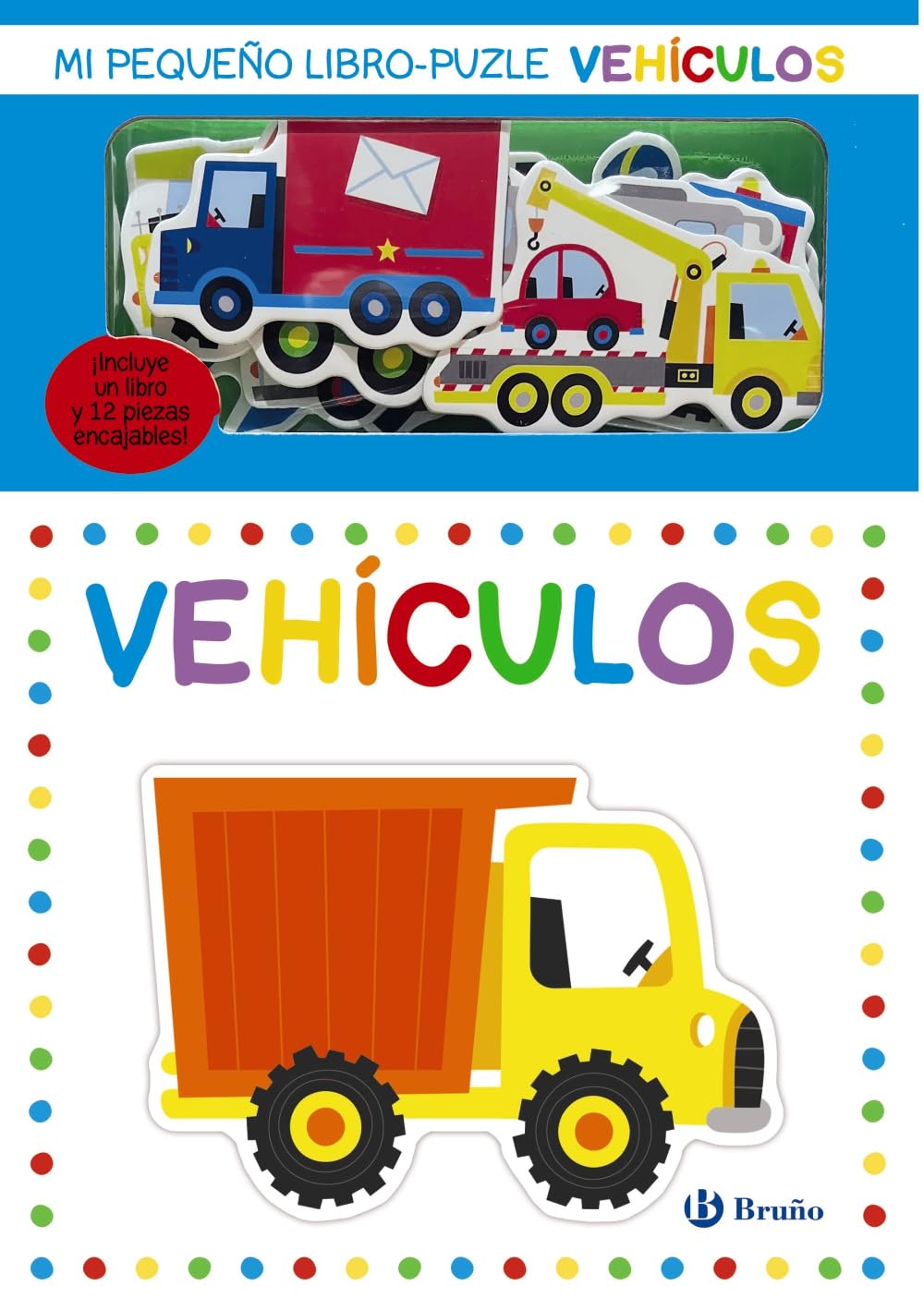 Libro: Mi pequeño libro-puzle. Vehículos (Castellano - A PARTIR DE 0 AÑOS - PROYECTO DE 0 A 3 AÑOS - Libros manipulativos)