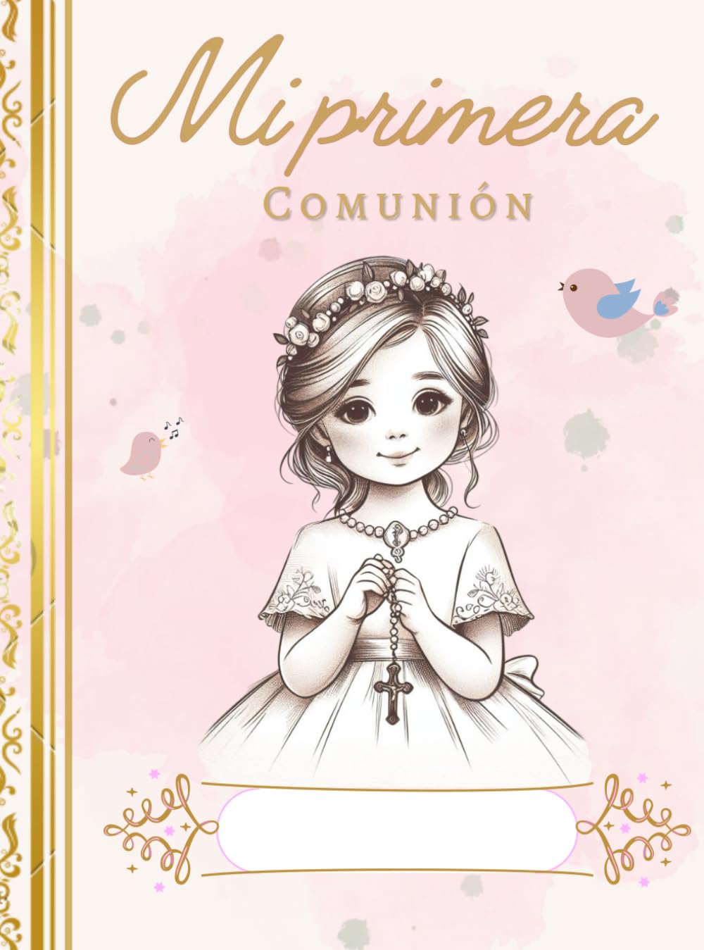 Libro de firmas comunión niña: Recuerdos de la primera comunión