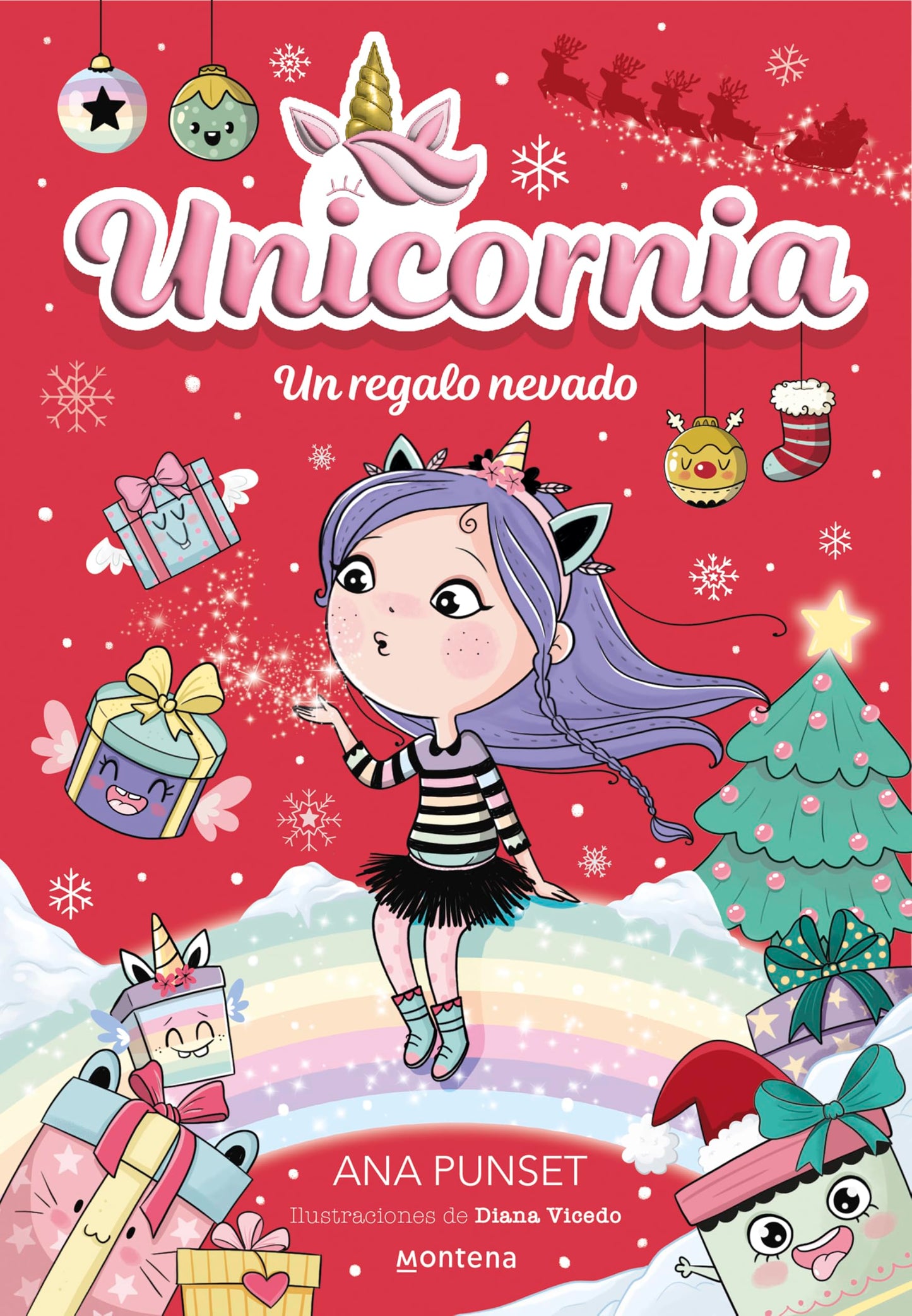 Unicornia 11 - Un regalo nevado: ¡Un libro mágico con purpurina en la cubierta! (Montena)
