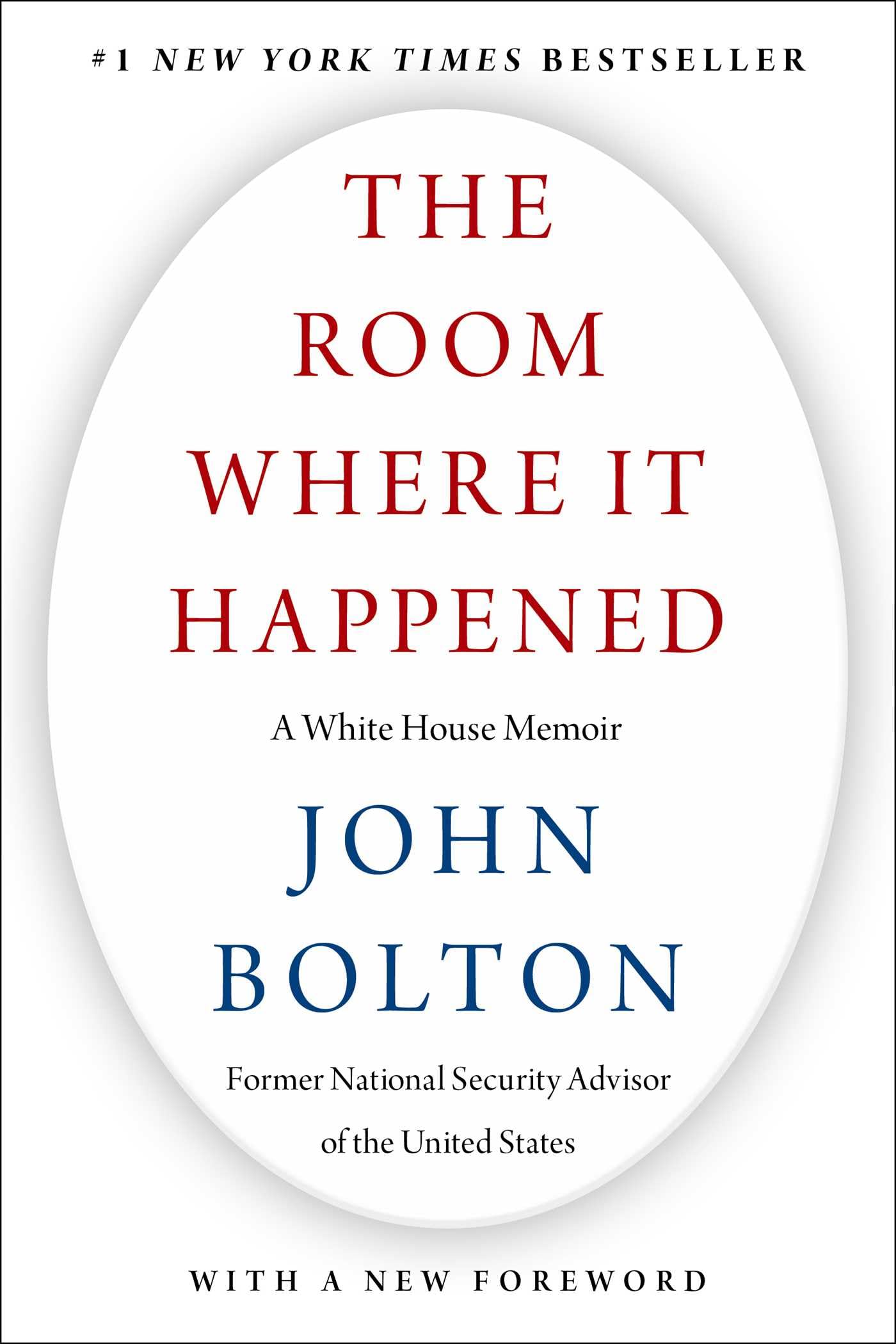 Libro: The Room Where It Happened: A White House Memoir
