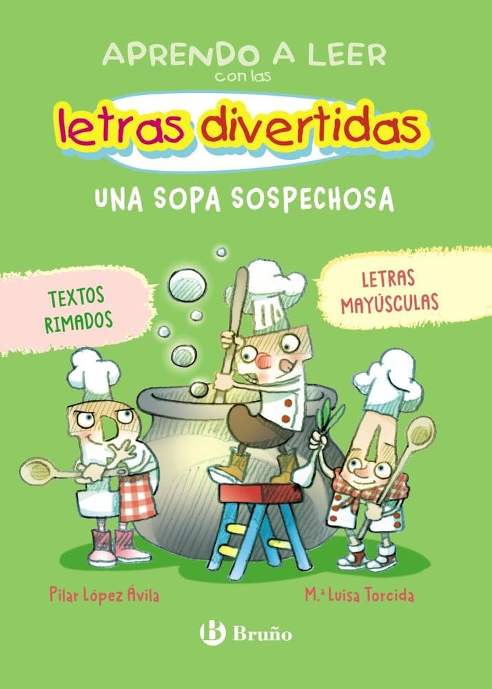 Libro: Aprendo a leer con las letras divertidas, 5. Una sopa sospechosa: Textos rimados y en MAYÚSCULAS