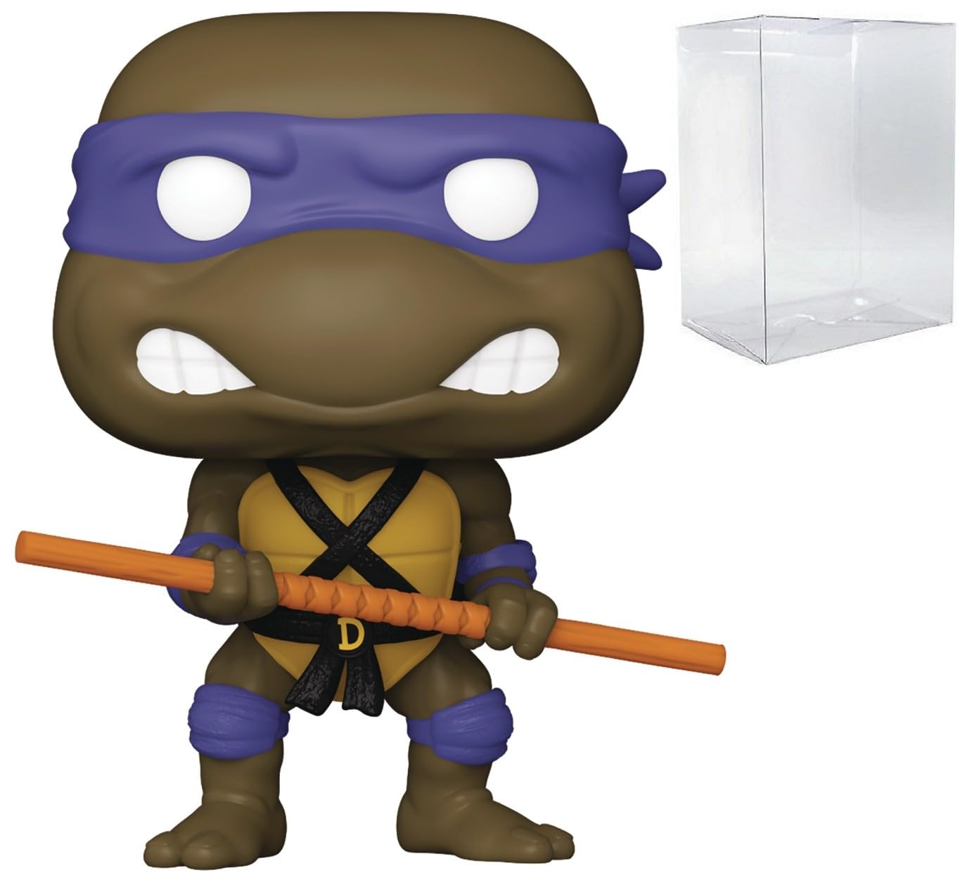Funko Pop: POP TV: Teenage Mutant Ninja Turtles - Donatello Funko Figura de Vinilo (Bundled with Compatible Box Protector Case), Multicolor, 3.75 Pulgadas