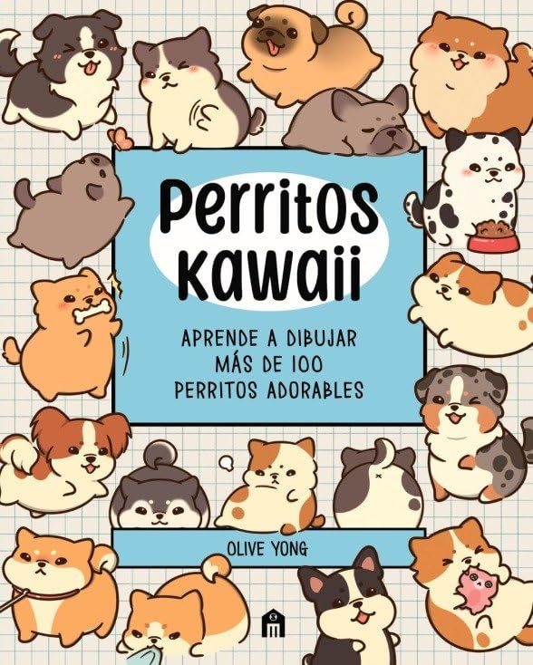 Libro: Perritos Kawaii: Aprende a dibujar más de 100 perritos adorables (NO FICCIÓN)