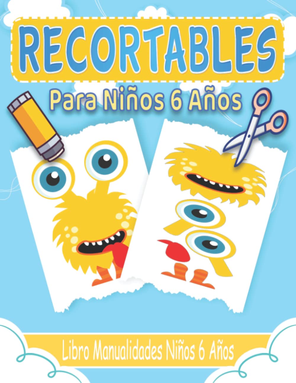 Libro: Recortables Para Niños 6 Años: Libro Manualidades Niños 6 Años (Spanish Edition)