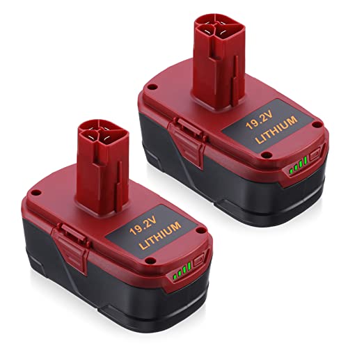 LORDONE---Batería-de-litio-C3-de-6500-mAh-(2-unidades)-para-Craftsman-(19,2-V)-DieHard-XCP-315.115410,-315.11485,-130279005,-1323903,-130285003,-130211004,-120235021,-11375,-11376,-315.PP2011,-inalámbrica