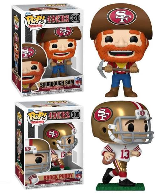 Funko Brock Purdy/Sourdough Sam Mascot (49ers NFL Pop! Combo (2)
