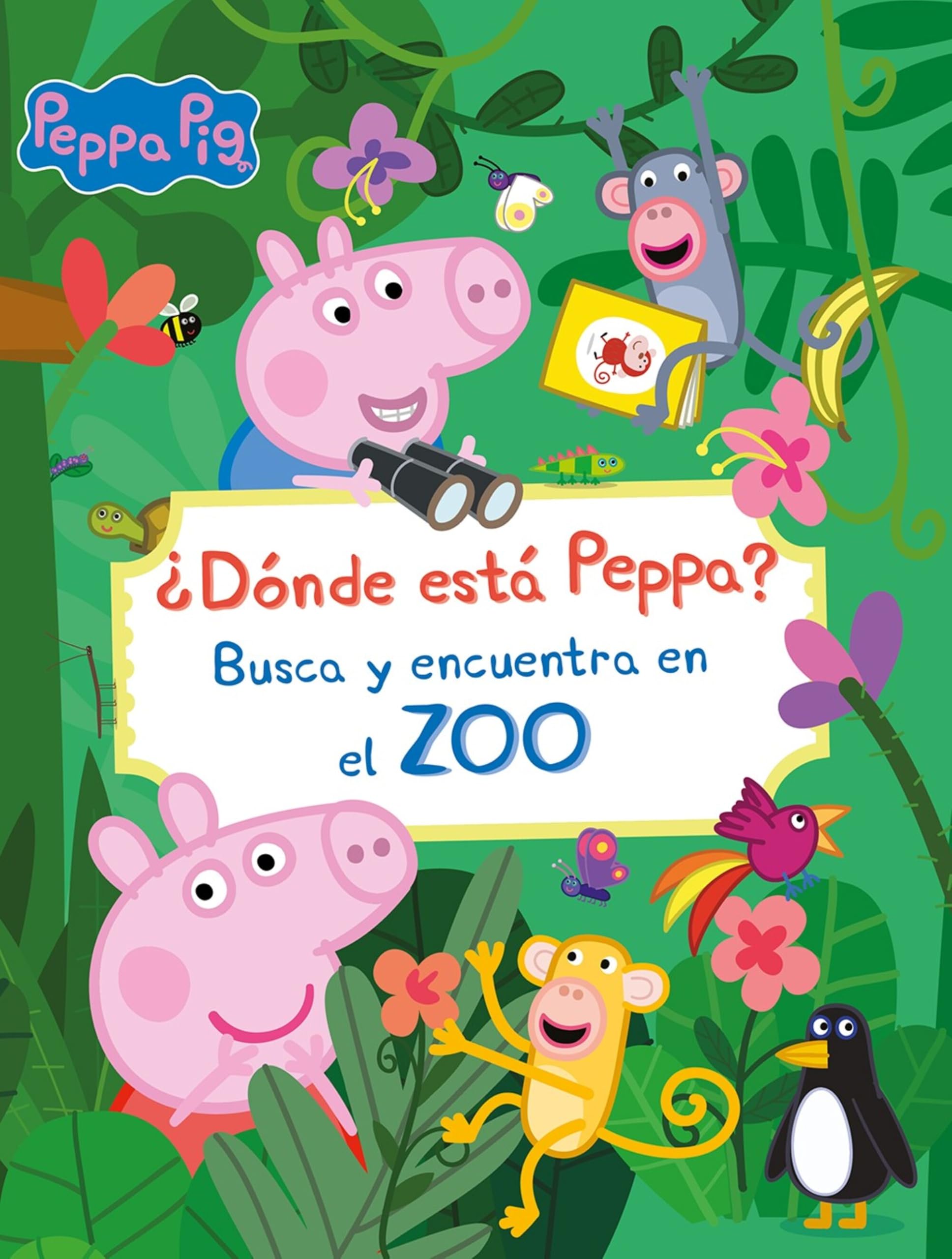 Libro: Peppa Pig. Libro juguete - ¿Dónde está Peppa? Busca y encuentra en el zoo: Busca y encuentra (Pequeños curiosos)
