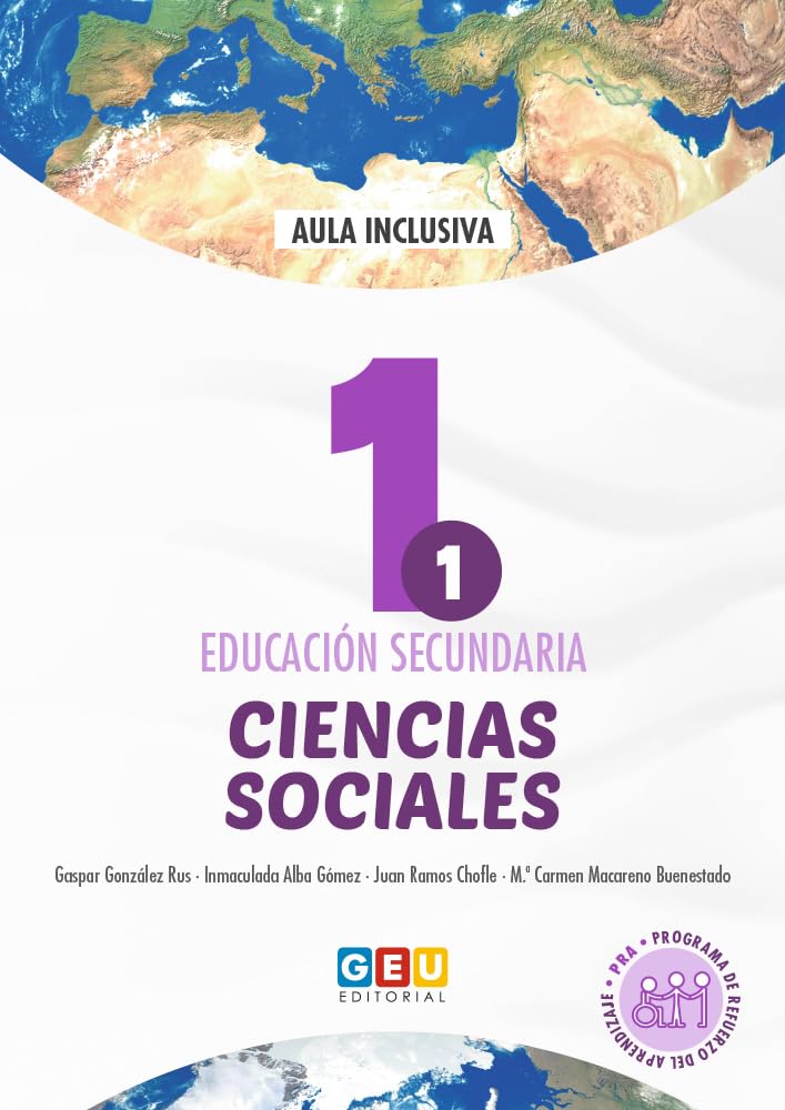 Libro: Ciencias Sociales 1º ESO - Programa de Refuerzo del Aprendizaje (PRA) | Geografía e Historia - Editorial GEU