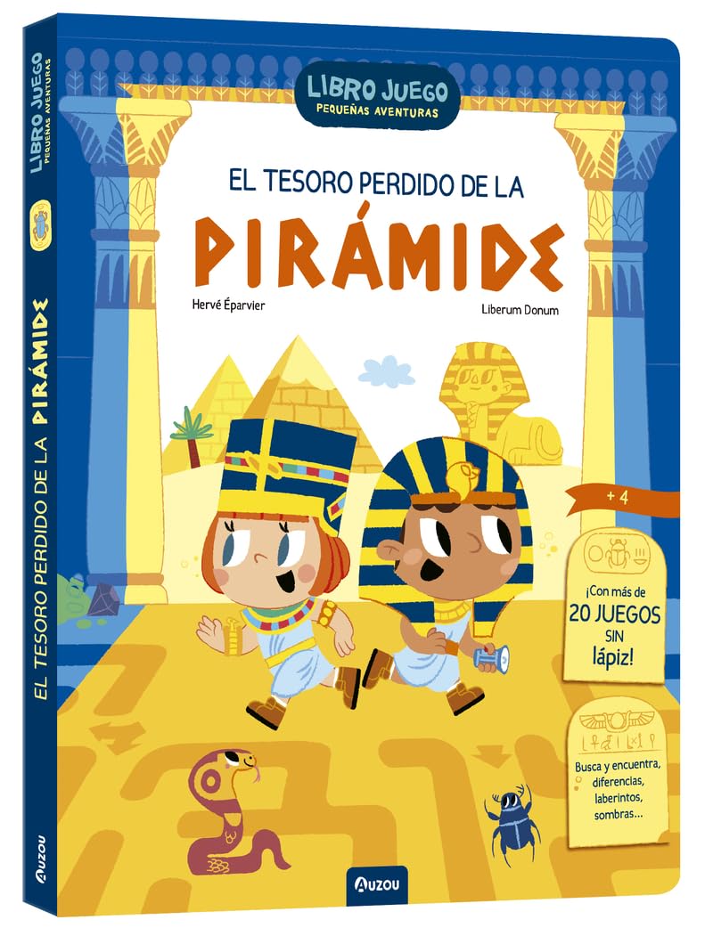 Libro: El tesoro perdido de la pirámide. Libro juego
