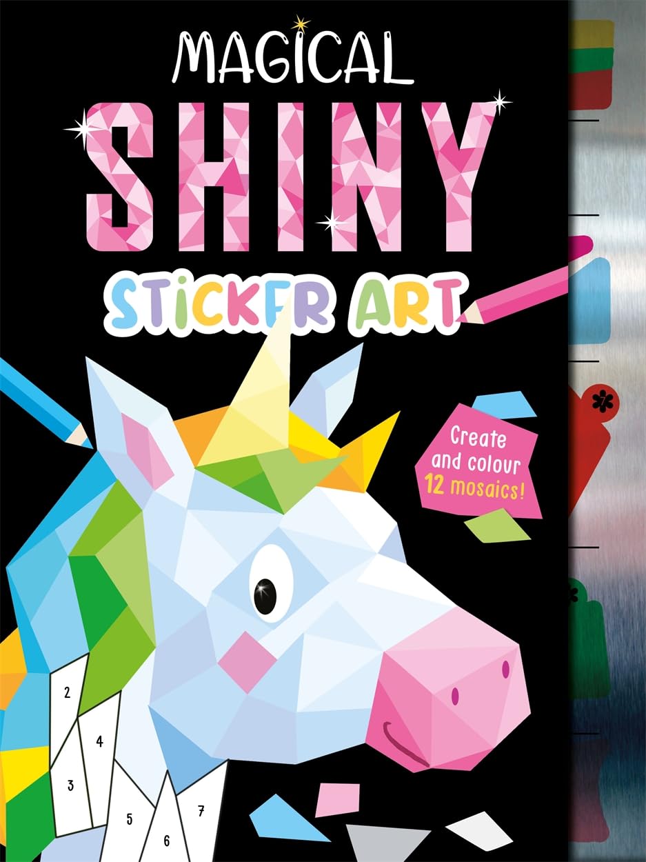 Libro: Magical Shiny Sticker Art (Mosaic Sticker by Numbers)