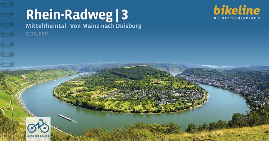 Libro: Rhein Radweg 3 Mittelrheintal von Mainz nach Duisburg: Mittelrheintal · Von Mainz nach Duisburg, 304 km, 1:75.000, GPS-Tracks Download, LiveUpdate, Übernachtungsverzeichnis (Radtourenbücher)