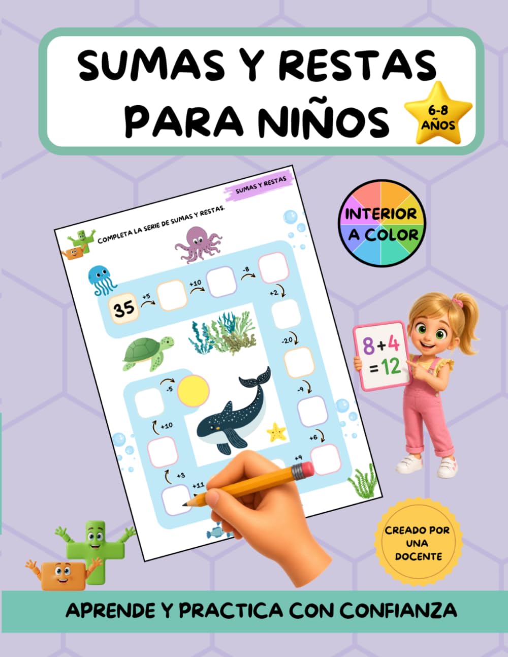 Libro: Sumas y restas para niños: con y sin llevadas, de 6 a 8 años, matemáticas activas para aprender y repasar (Matemáticas divertidas) (Spanish Edition)