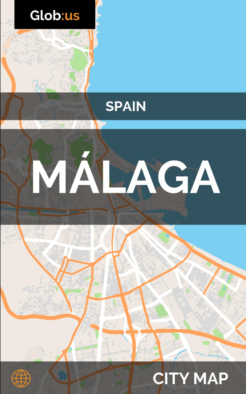 Libro: Málaga, Spain - City Map [Idioma Inglés]