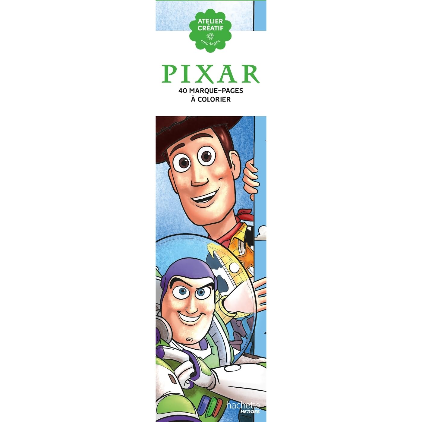 Marque-pages Pixar: 40 marque-pages à colorier