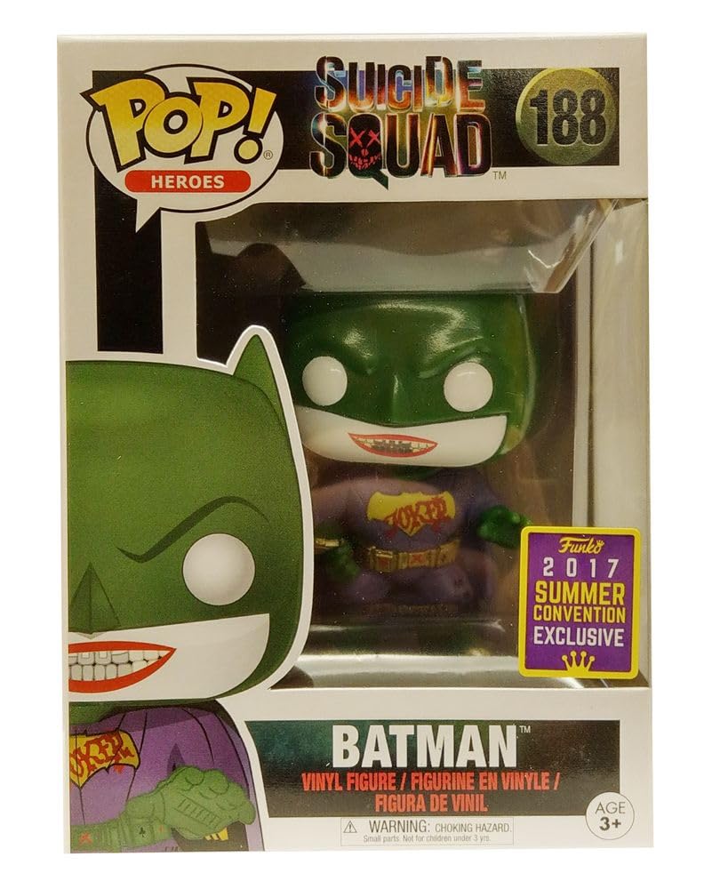 Funko Pop: DC Comics Suicide Squad Joker Batman SDCC 2017 Exclusivo Pop Figura