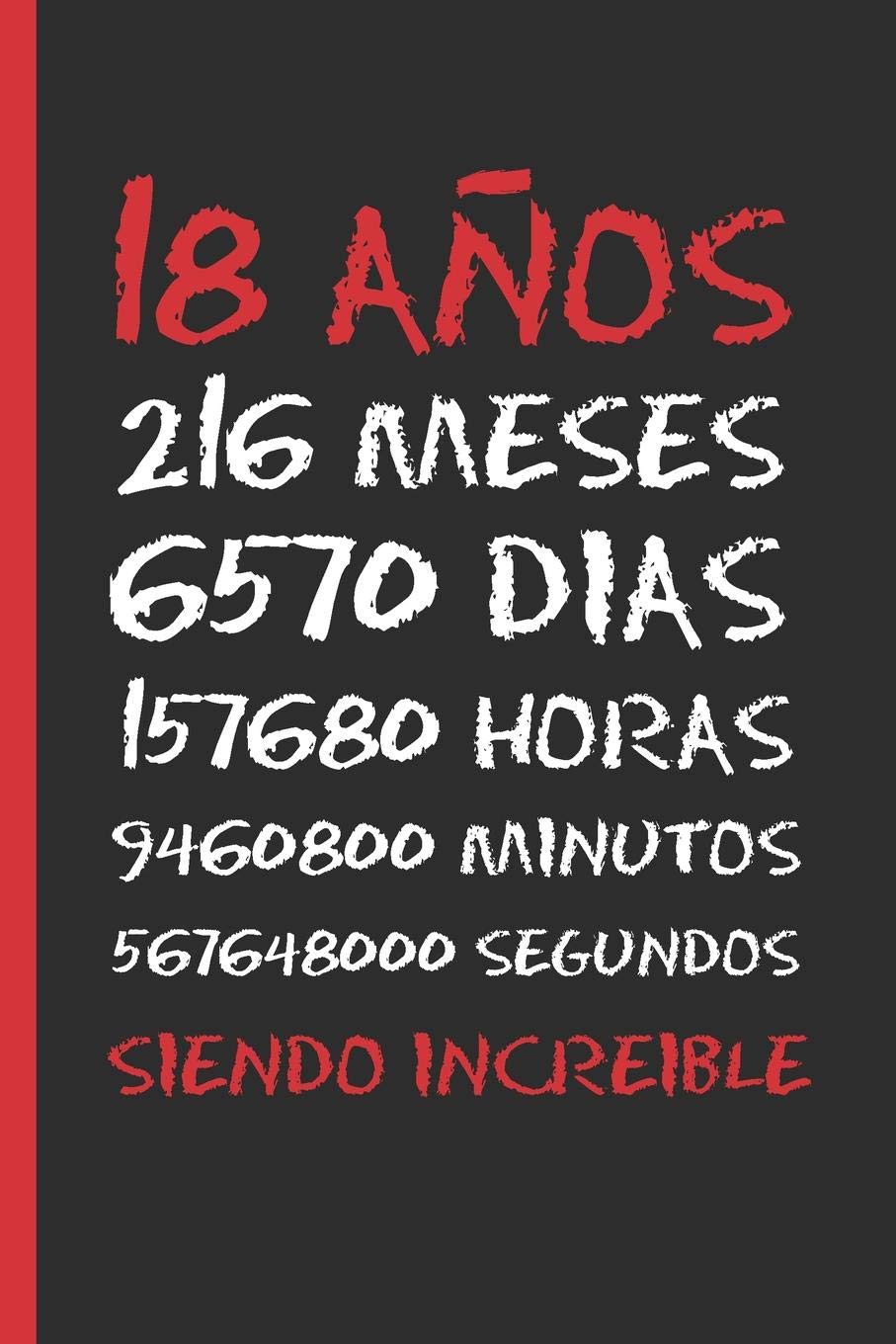 Libro: 18 AÑOS SIENDO INCREIBLE: REGALO DE CUMPLEAÑOS ORIGINAL Y DIVERTIDO. DIARIO, CUADERNO DE NOTAS, APUNTES O AGENDA.