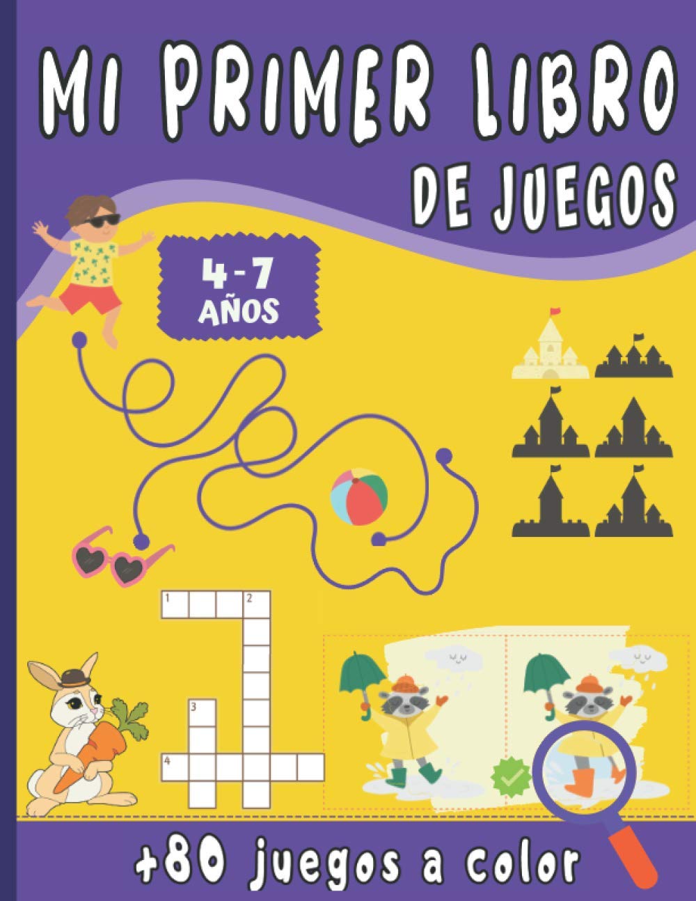 Libro: Mi Primer Libro de Juegos: Para niños de 4 a 7 años con +80 juegos a todo Color - Une los puntos, Juego de las diferencias, Lógica, Laberintos, sudoku... idea del regalo