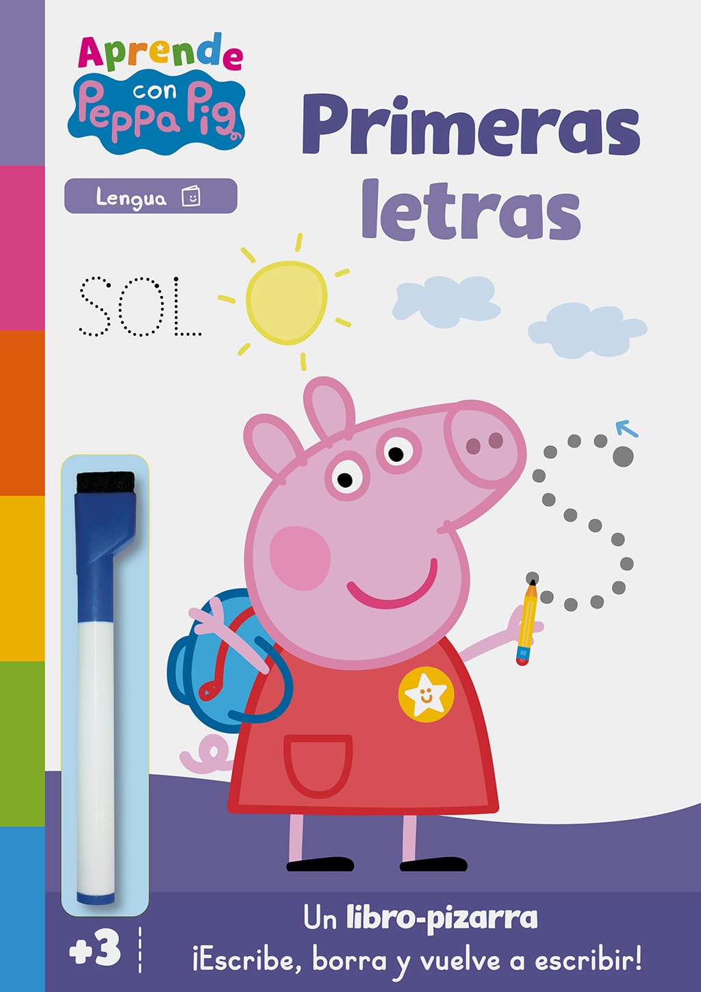 Libro: Peppa Pig. Primeros aprendizajes - Aprendo con Peppa Pig. Primeras letras (Libro-pizarra): ¡Escribe, borra y vuelve a escribir! (Altea)