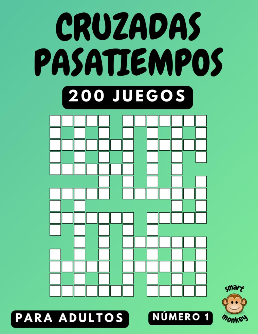 Libro: Cruzadas Pasatiempos para Adultos: 200 Juegos para Ejercitar la Mente, Número 1 (Spanish Edition)