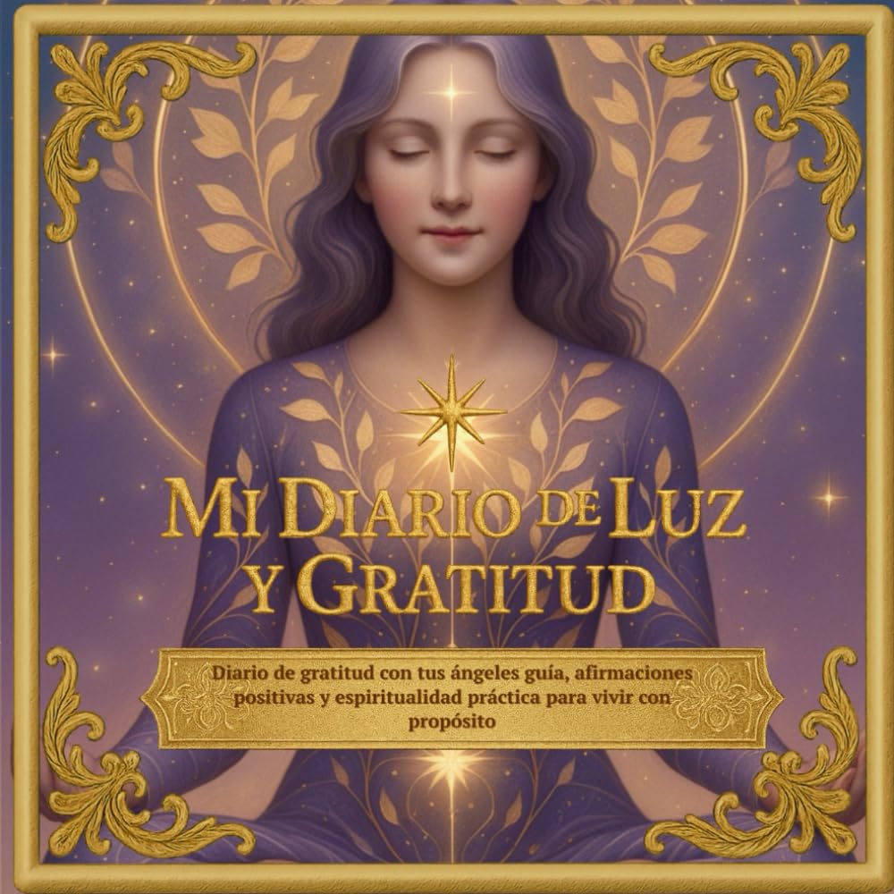 Libro: Mi Diario de Luz y Gratitud: Un cuaderno espiritual con ángeles, afirmaciones y prácticas de gratitud para transformar tu vida cada día