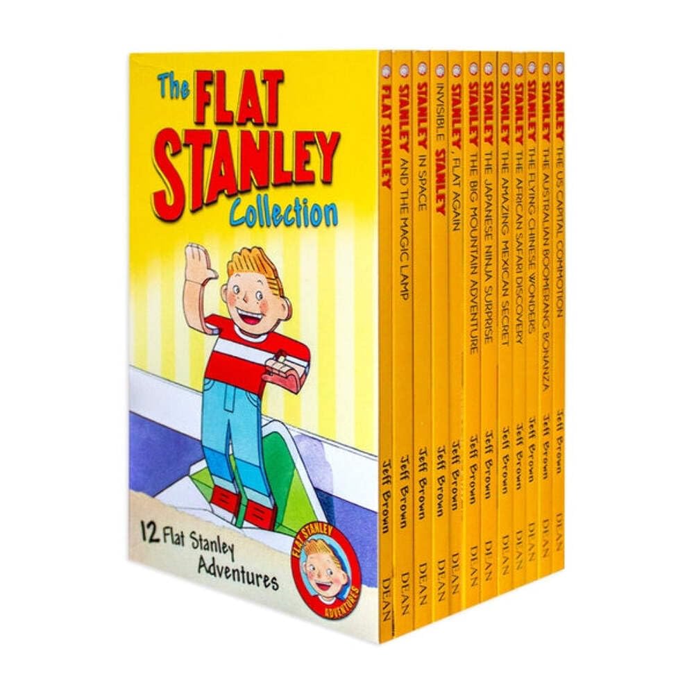 Libro: The Flat Stanley Adventures Series Collection 12 Book Box Set by Jeff Brown (Magic Lamp, In Space, Invisible, Flat Again, Amazing Mexican Secret & MORE!)