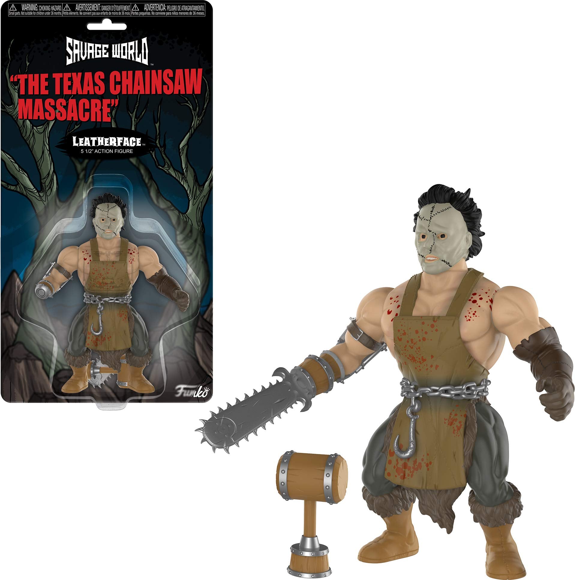Funko Savage World: Texas Chainsaw Massacre - Leatherface Collectible Figura, Multicolor