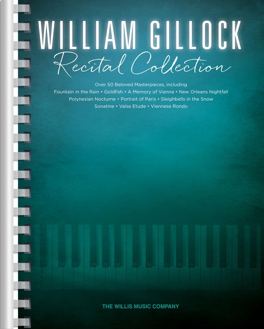 Libro: William Gillock Recital Collection for Piano Solo | 50 Piano Pieces in Piano Book for Intermediate | Piano Sheet Music Songbook for Recitals and Practice | Performance Repertoire for Students