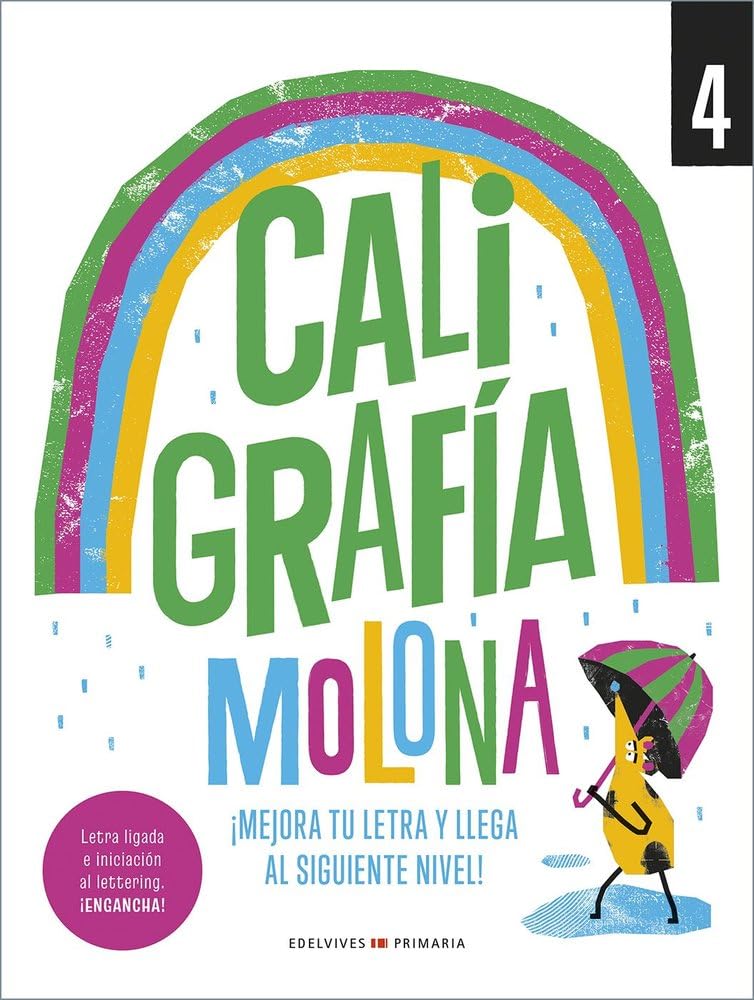 Libro: Caligrafía molona 4: ¡Mejora tu letra y llega al siguiente nivel! (CUADERNENERIA)