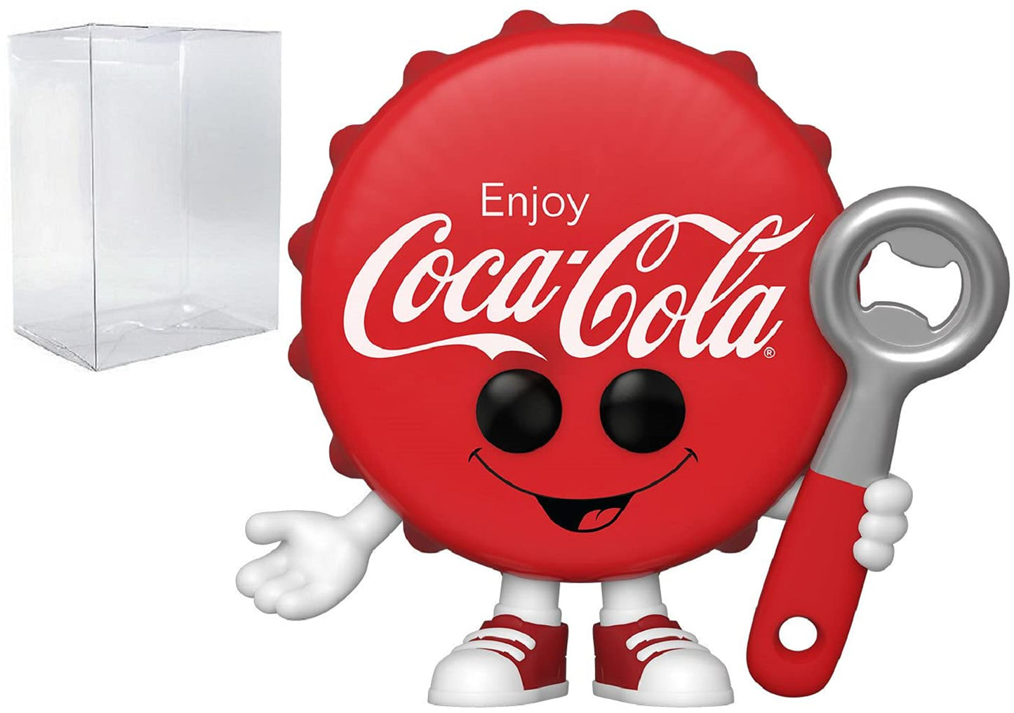 Funko Pop: POP Ad Icons: Coke - Coca-Cola Bottle Cap Funko Pop! Figura de Vinilo (Bundled with Compatible Pop Box Protector Case) Multicolored 3.75 Pulgadas