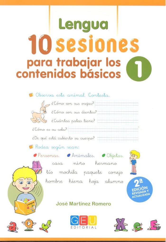 CUADERNILLO VACACIONES 1 PRIMARIA | Cuadernillo Verano 1 Primaria | Cuaderno Vacaciones 7 Años | 10 Sesiones Para Trabajar Los Contenidos Básicos 1 Editorial GEU
