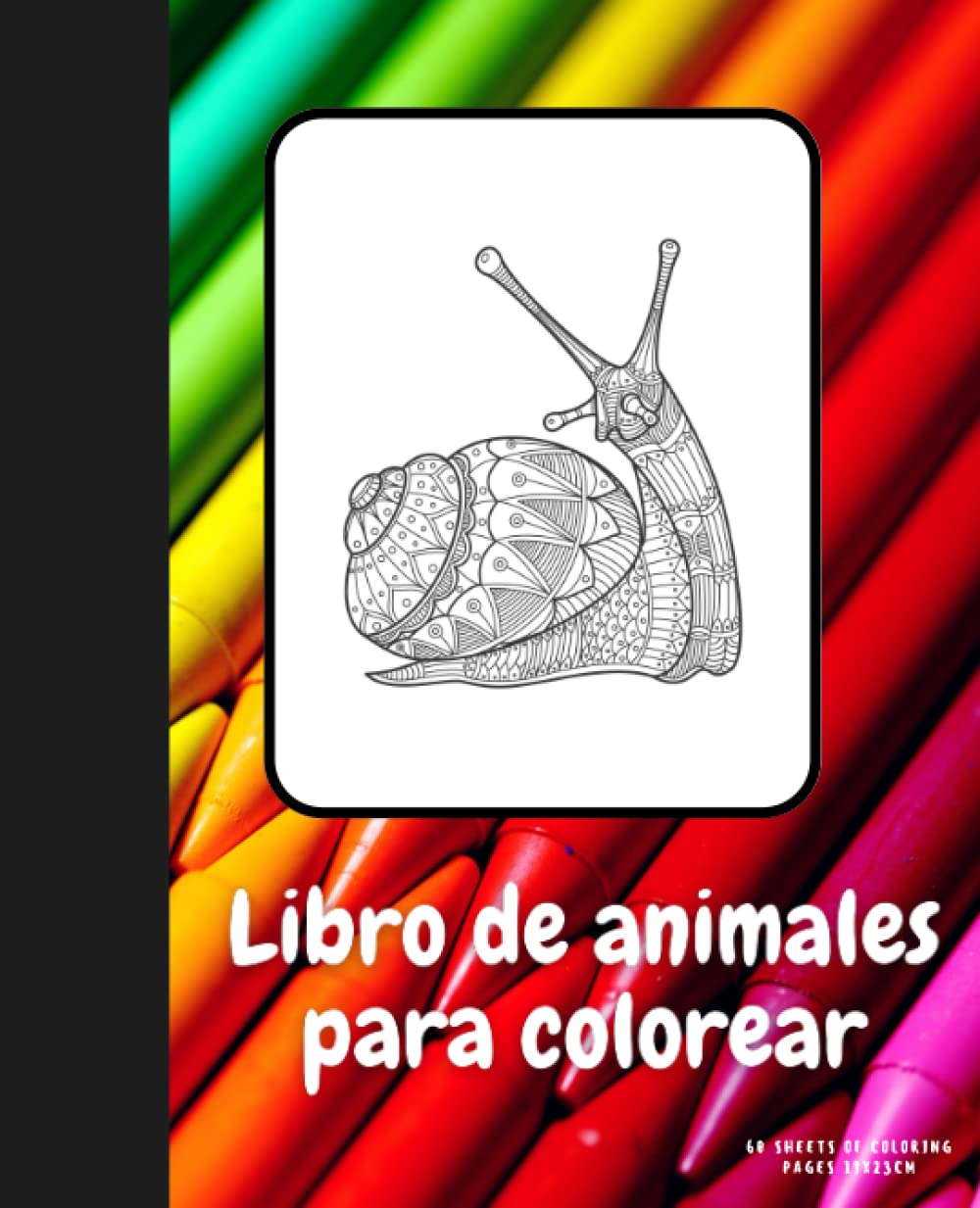 Libro: Animales mandala libro para colorear con 60 dibujos