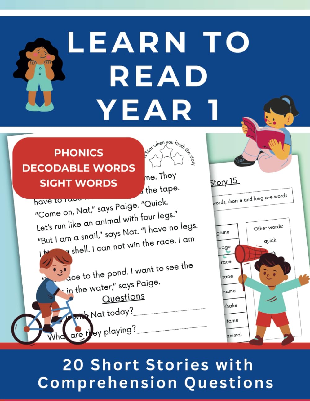 Libro: Learn to Read: 20 Short Stories using Sight Words, Decodable Words and Phonics to help 5-7 year olds to read (Spelling Practice Workbooks: The Learn-Copy-Cover-Write Method)