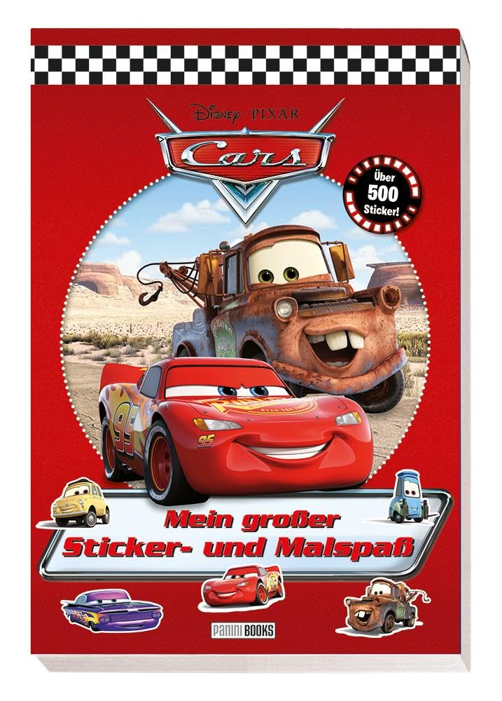 Libro: Disney PIXAR Cars: Mein großer Sticker- und Malspaß: über 500 Sticker!