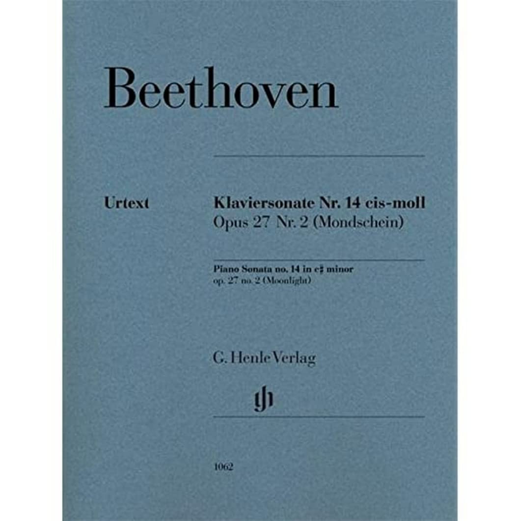Libro: Piano Sonata No. 14 C Sharp Minor Op. 27 No. 2 (Moonlight) Revised Edition
