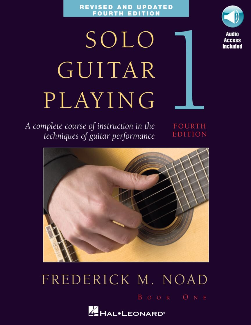 Libro: Frederick Noad - Solo Guitar Playing Book 1, 4th Edition | Classical Guitar Method Book with Online Audio | Learn Basic Techniques, Fingerboard Mastery, and Solo Repertoire | Music Sales America