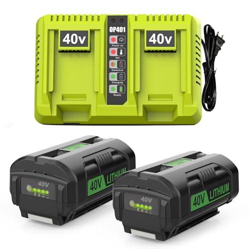 BECDXPal---Paquete-de-2-baterías-de-6,5-Ah-de-repuesto-para-Ryobi-de-40-V-y-kit-de-cargador-para-batería-de-iones-de-litio-de-40-voltios-OP4026-OP4040-OP40401-OP40601-con-cargador-Ryobi-de-40-V-de-doble-puerto-OP401