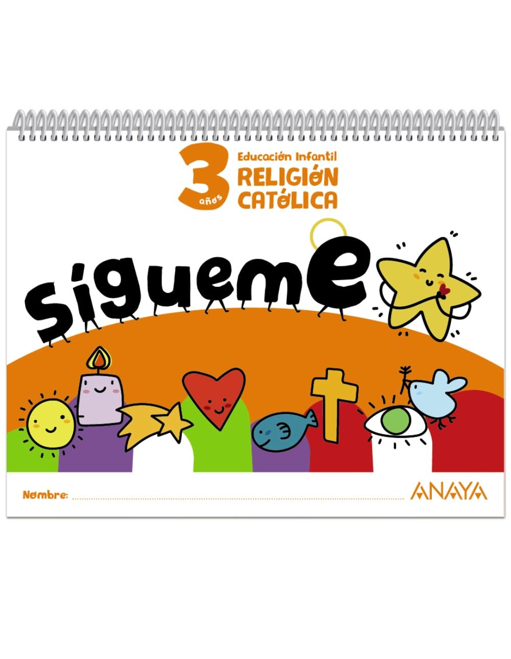 Libro: ¡Sígueme!. Religión católica. 3 años