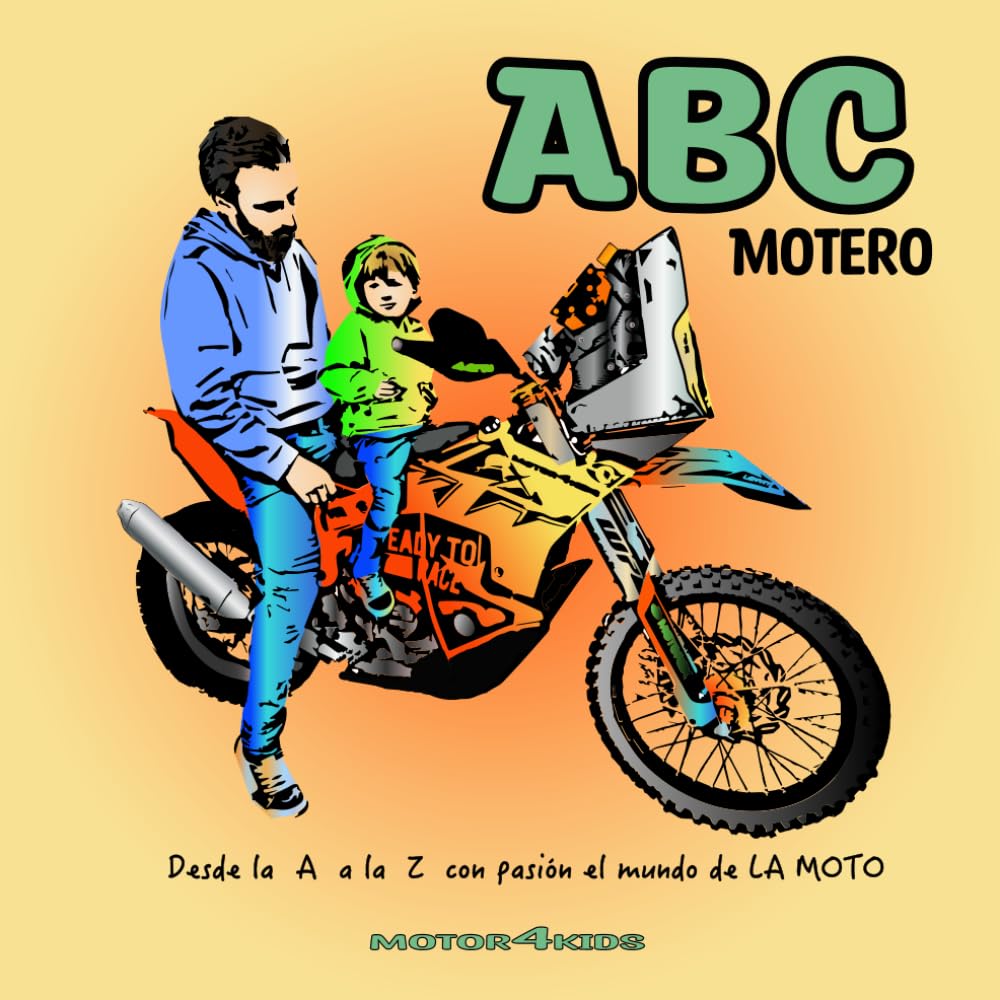 Libro: ABC Motero: Conoce el abecedario español mientras exploras el mundo de la moto.