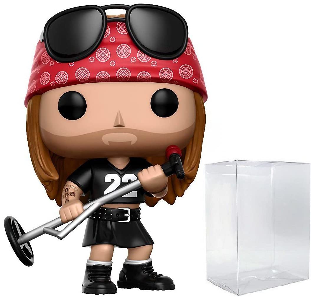 Funko Pop: Guns N' Roses - Axl Rose Funko Pop! Música Figura de Vinilo (Bundled with Compatible Pop Box Protector Case), Multicolored, 3.75 Pulgadas