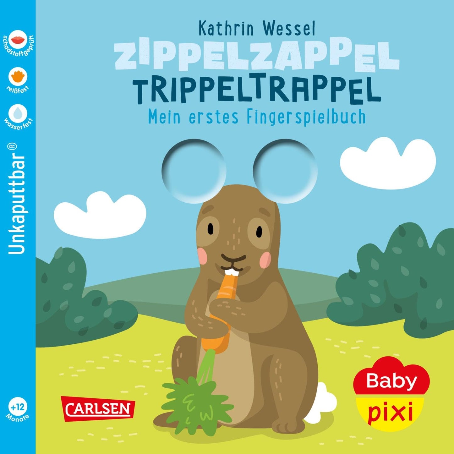 Libro: Baby Pixi (unkaputtbar) 113: Zippelzappel Trippeltrappel: Mein erstes Fingerspielbuch | Ein Baby-Buch mit Gucklöchern ab 12 Monaten