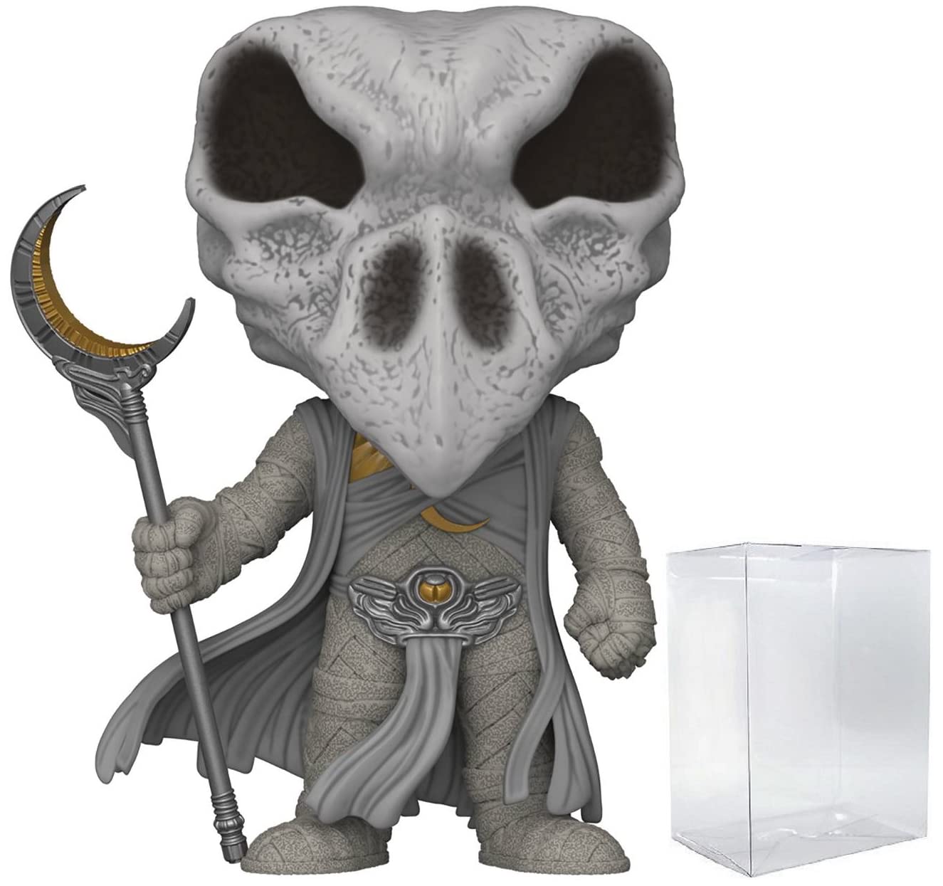 Funko Pop: POP Marvel: Moon Knight - Khonshu Funko Figura de Vinilo (Bundled with Compatible Box Protector Case), Multicolor, 3.75 Pulgadas
