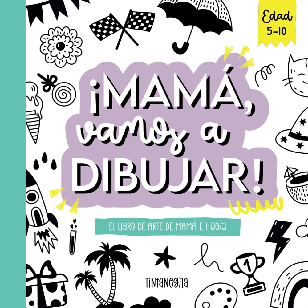 Libro: Mamá, vamos a dibujar! El libro de 50 actividades de dibujo para madre e hijo/a para mejorar la relación familiar y conectar: libros para colorear ... 10 años, regalo para madres, dibuja con mamá