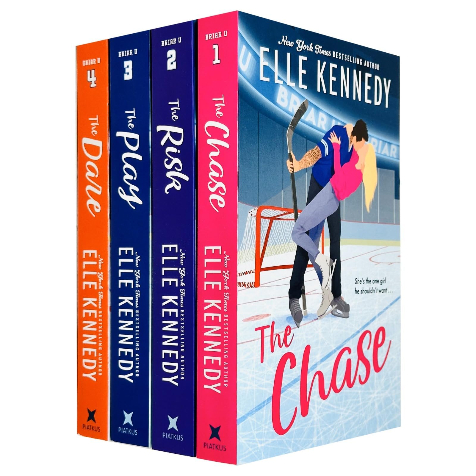 Libro: Briar U Series Books (1 - 4) Collection Set by Elle Kennedy (The Chase, The Risk, The Play & The Dare)