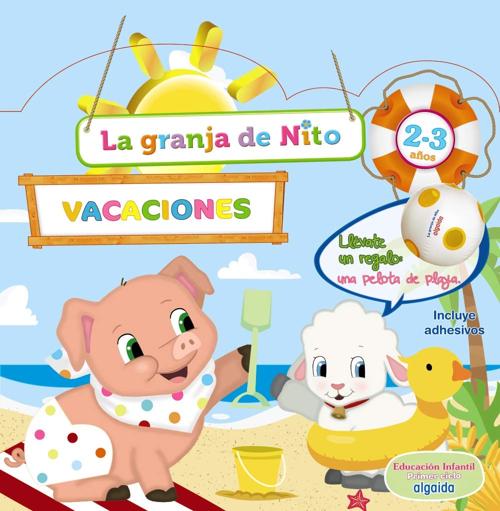 Libro: Cuaderno de Vacaciones. La granja de Nito 2-3 años